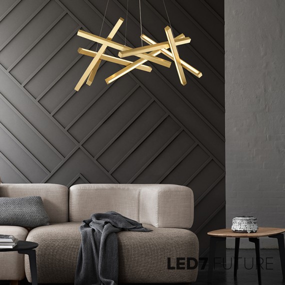 Loft Industry Modern - Cross Chandelier